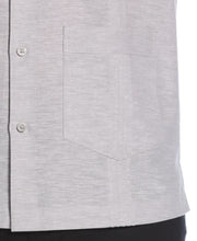 Linen Blend 4-Pocket Guayabera Shirt (Ultimate Gray) 