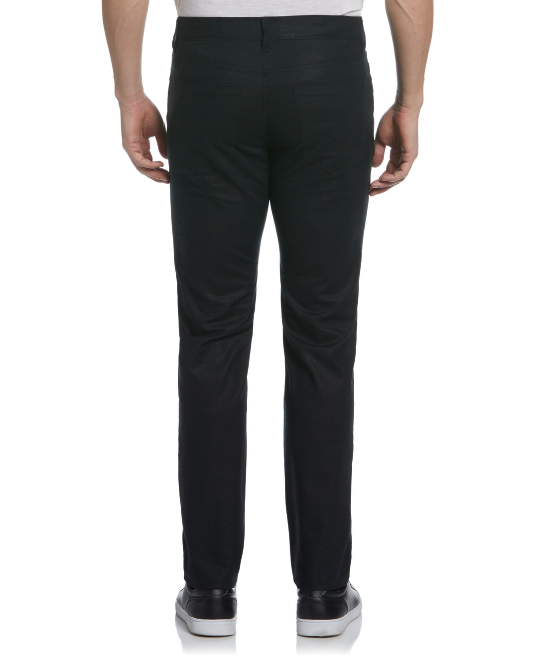 Linen Blend 5 Pocket Pant (Jet Black) 