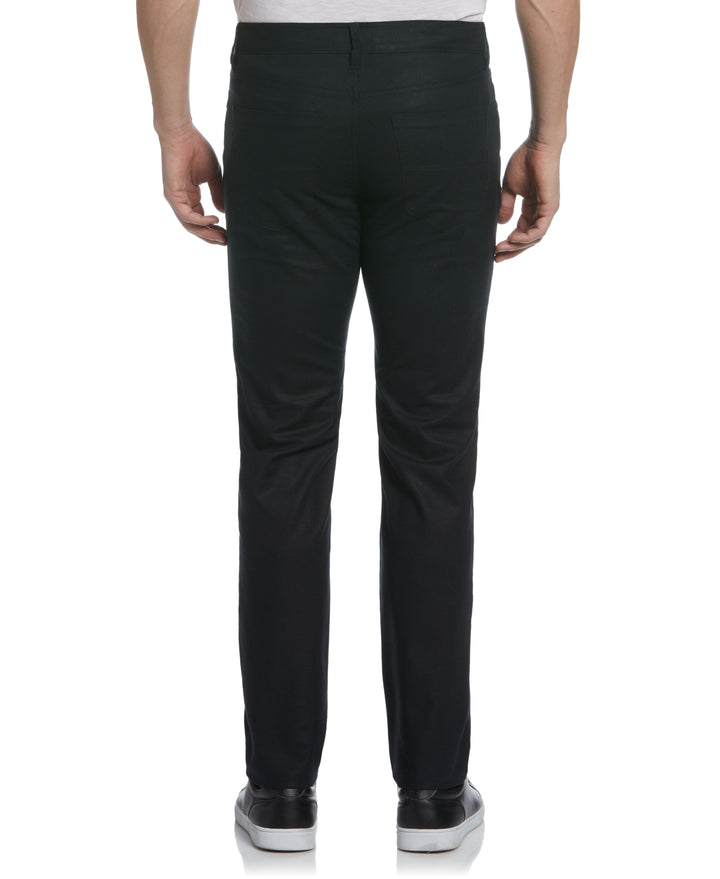 Linen Blend 5 Pocket Pant (Jet Black) 