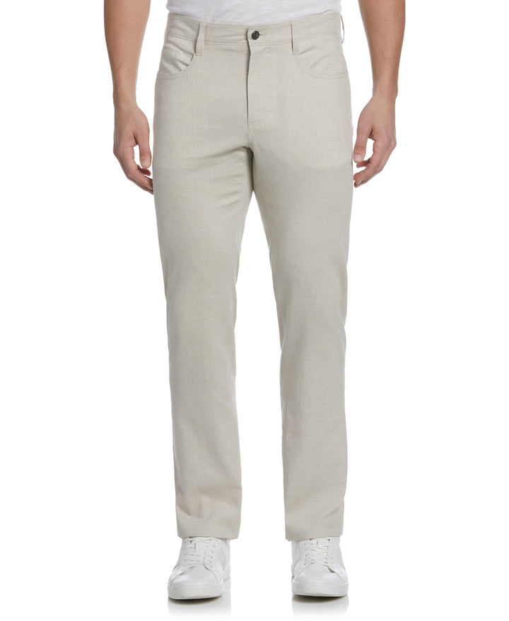 Linen Blend 5 Pocket Pant (Natural Linen) 