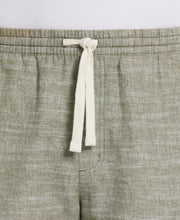 Linen Blend 7" Cross Dyed Slub Short (Olivine) 