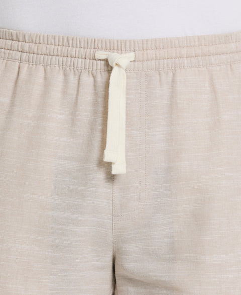 Linen Blend 7" Cross Dyed Slub Short (Island Fossil) 