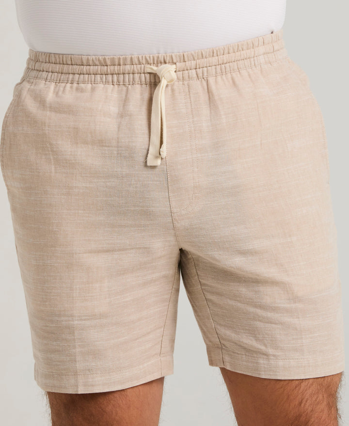 Linen Blend 7" Short (Island Fossil) 