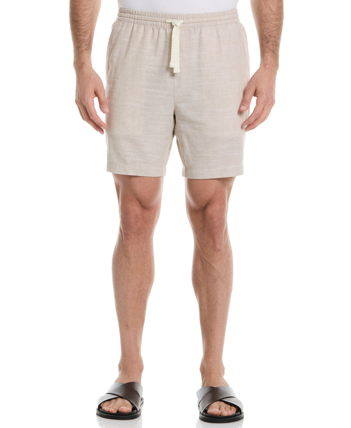 Linen Blend 7" Short (Island Fossil) 