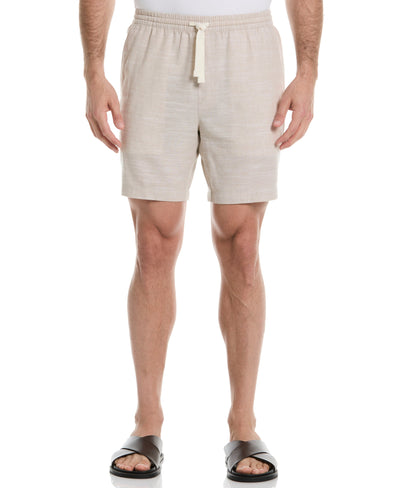 Linen Blend 7" Cross Dyed Slub Short (Island Fossil) 