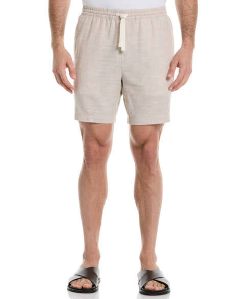 Linen Blend 7" Cross Dyed Slub Short (Island Fossil) 