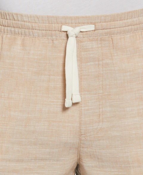 Linen Blend 8" Cross Dyed Slub Short (Incense) 