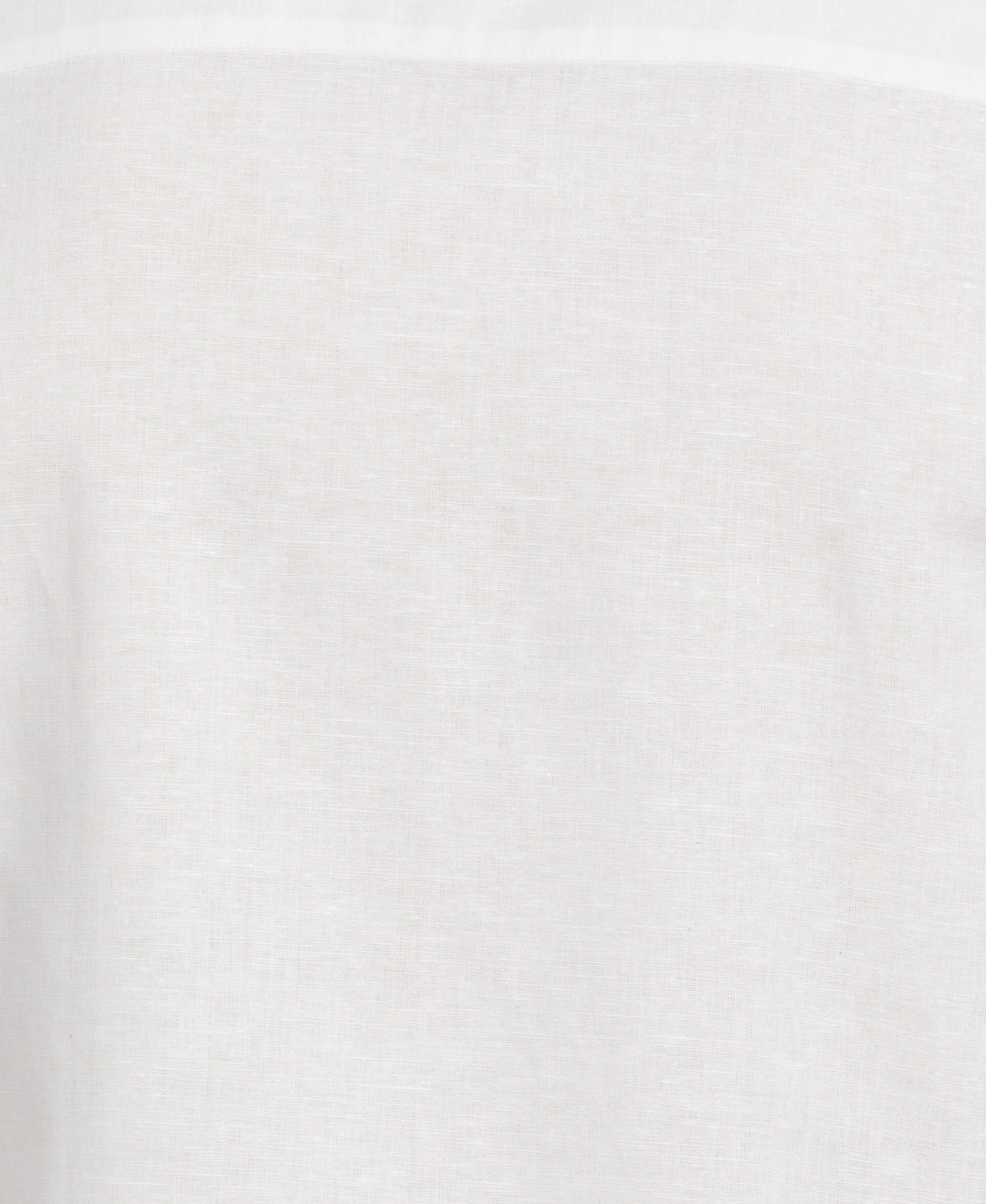 Linen-Blend Applique Panel Shirt (Brilliant White) 