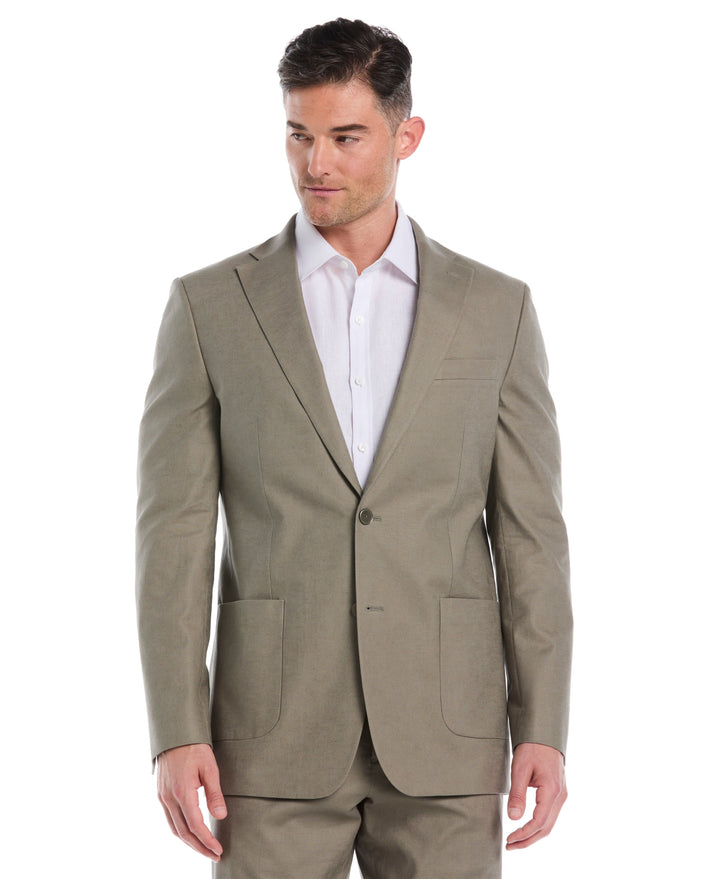 Linen Blend Burnt Olive Suit-Suit Set-Cubavera