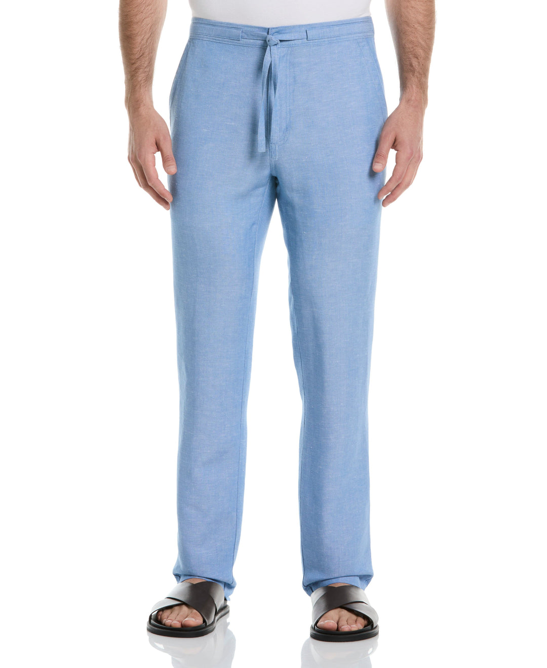 Linen Blend Drawstring Pant (Ashleigh Blue) 