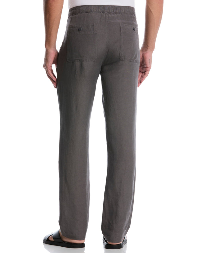 Linen Blend Drawstring Pant (Castlerock) 