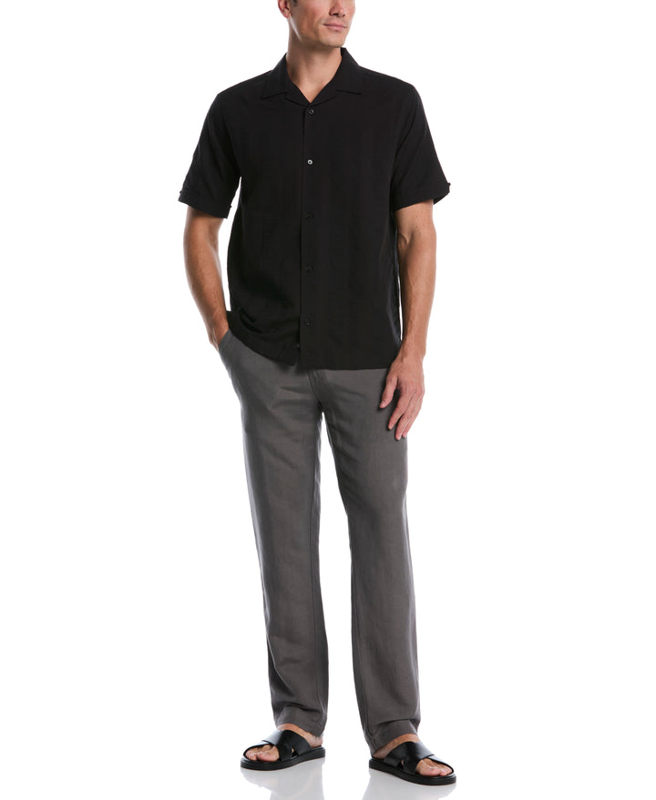 Linen Blend Drawstring Pant (Castlerock) 