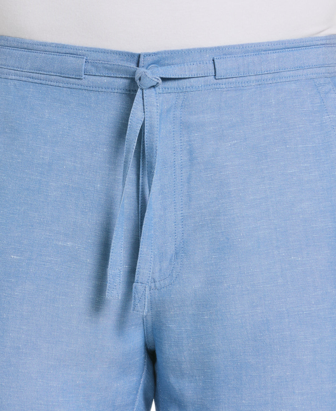 Linen Blend Drawstring Pant (Ashleigh Blue) 