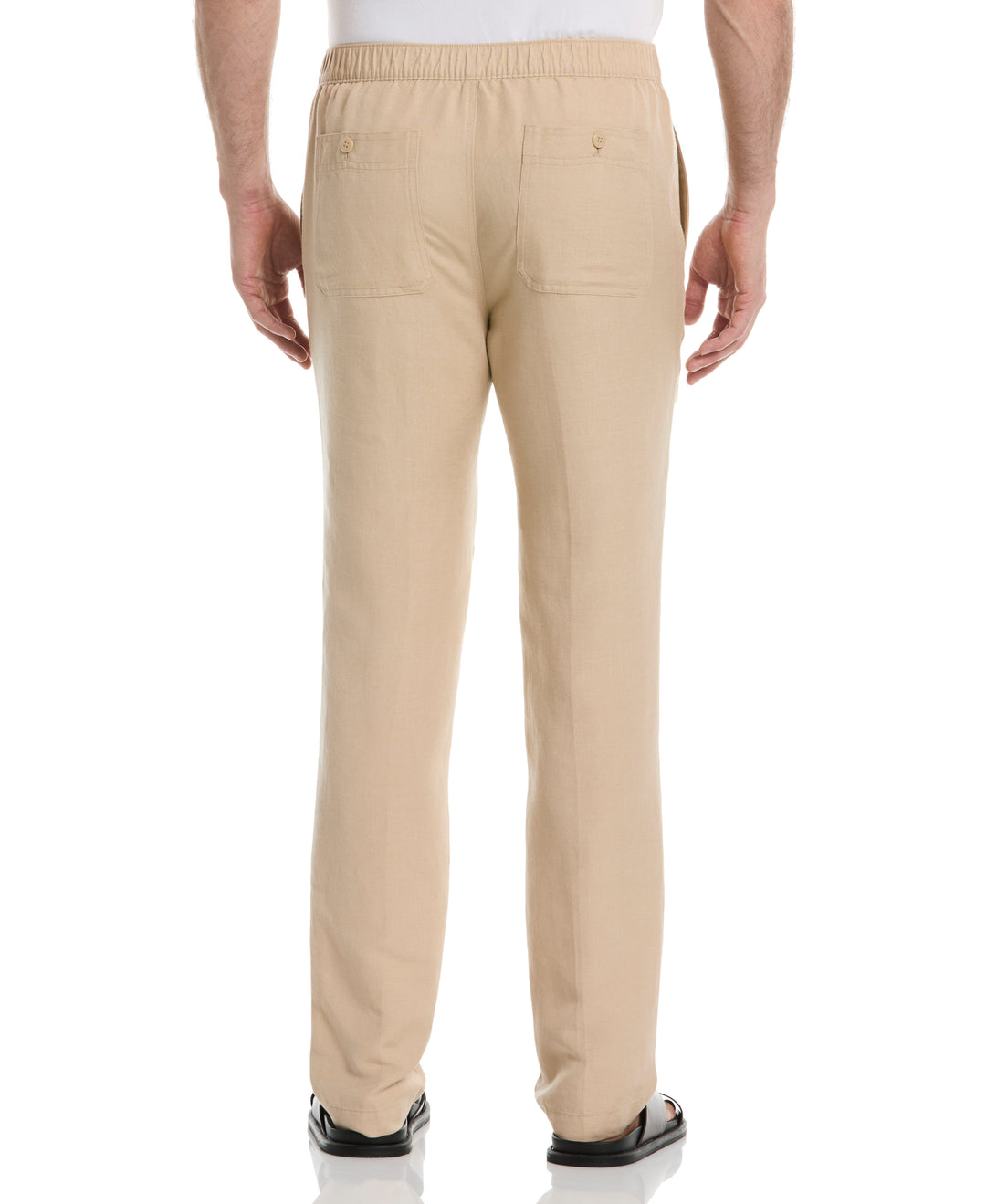 Linen Blend Drawstring Pant (Irish Cream) 