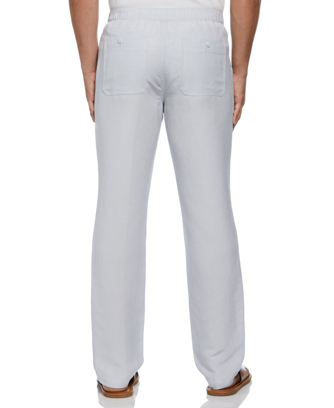 Linen Blend Drawstring Pant (Gray Dawn) 
