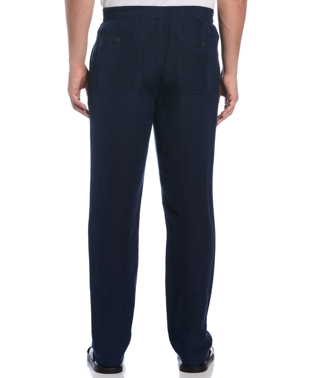 Linen Blend Drawstring Pant (Dress Blues) 