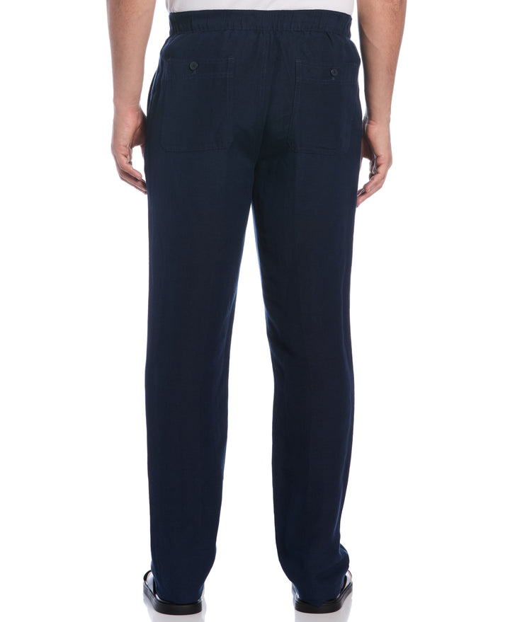 Linen Blend Drawstring Pant (Dress Blues) 