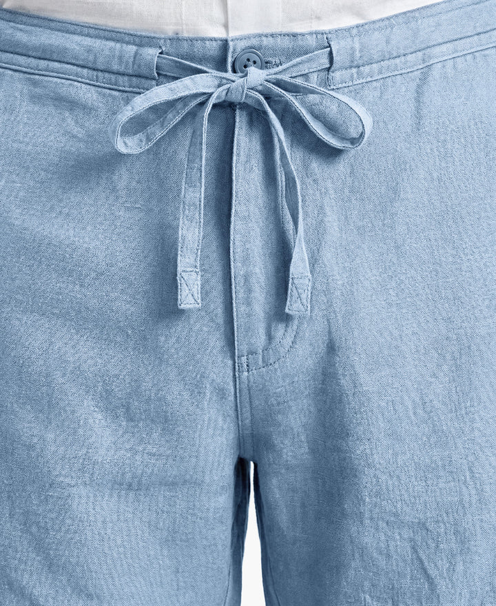 Linen Blend Drawstring Pant (Allure) 