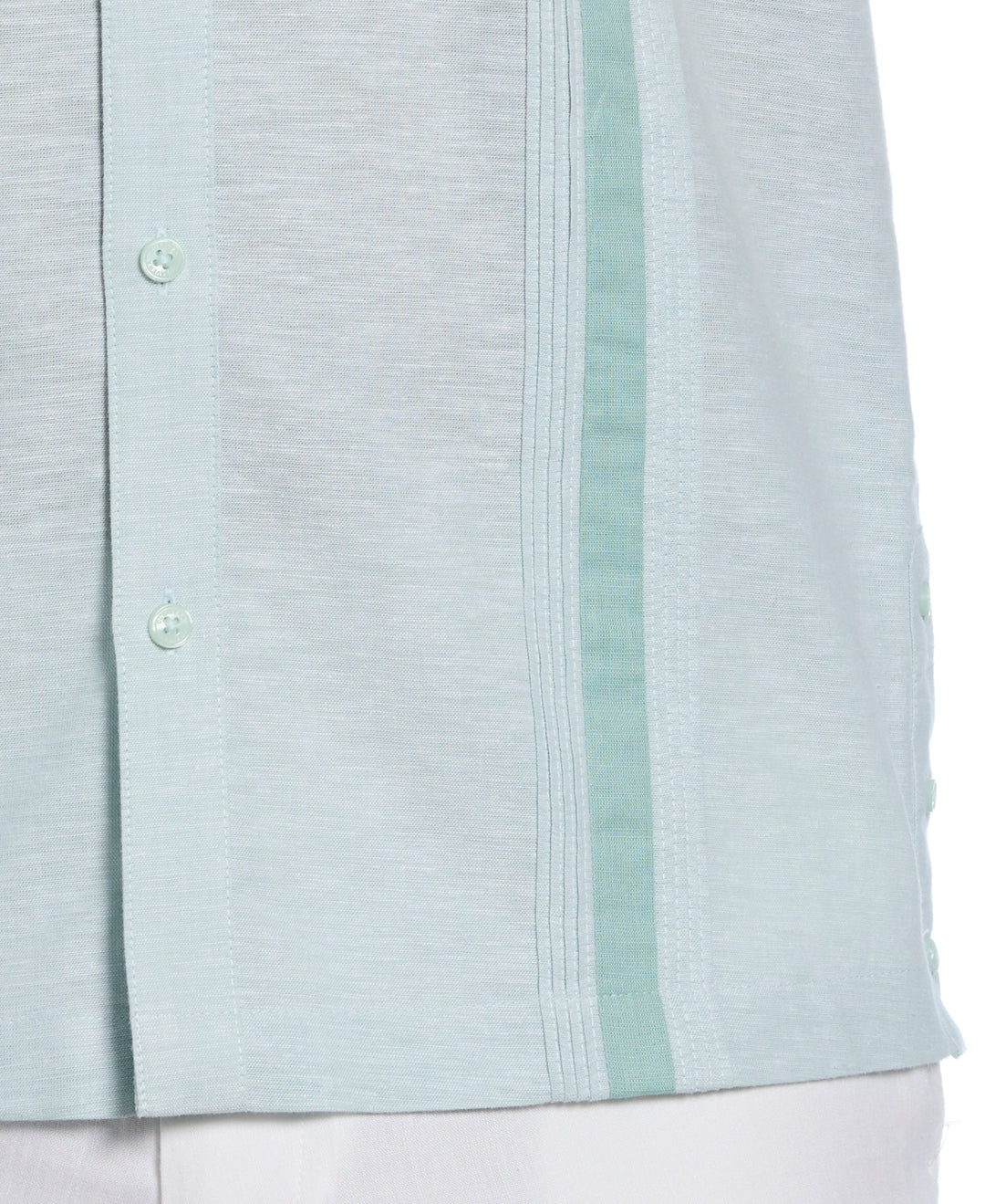 Linen Blend Guayabera Shirt (Blue Surf) 