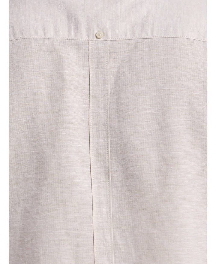 Linen Blend Cross Dye Guayabera Shirt-Guayaberas-Cubavera