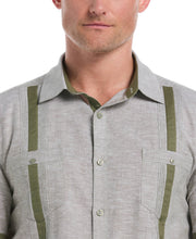 Linen Blend Cross Dye Guayabera Shirt-Guayaberas-Cubavera