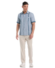 Linen Blend Cross Dye Guayabera Shirt-Guayaberas-Cubavera
