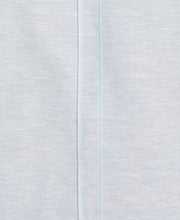 Linen Blend Cross Dye Guayabera Shirt (Cerulean) 