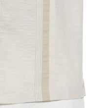 Linen Blend Cross Dye Guayabera Shirt (Silver Lining) 