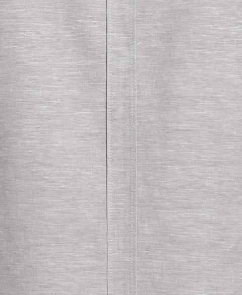Linen Blend Cross Dye Guayabera Shirt (Sleet) 