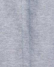 Linen Blend Cross Dye Guayabera Shirt (Ensign Blue) 