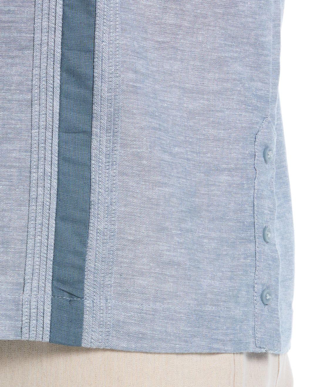 Linen Blend Guayabera Shirt (Tapestry) 