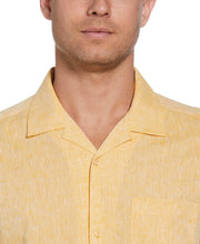 Linen Blend Diamond Dobby Print Shirt (Mango Mojito) 