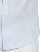 Linen Blend Dobby Stripe Print Shirt (Nantucket Breeze) 