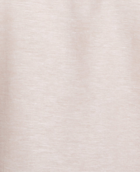 Linen Blend Embroidered Border Shirt (Coral Cloud) 