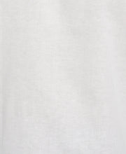Linen Blend Embroidered Contrast Wave Panel Shirt (Brilliant White) 