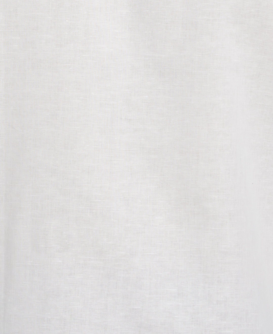 Linen Blend Embroidered Contrast Wave Panel Shirt (Brilliant White) 