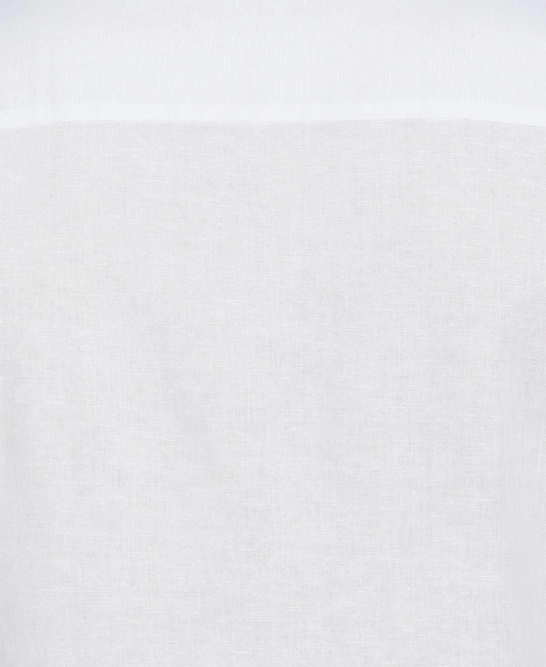 Linen Blend Embroidered Panel Shirt (Brilliant White) 