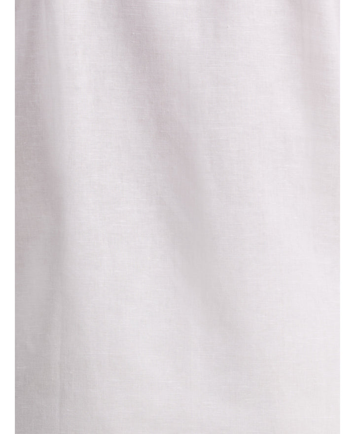 Linen Blend Embroidered Panel Shirt-Casual Shirts-Cubavera