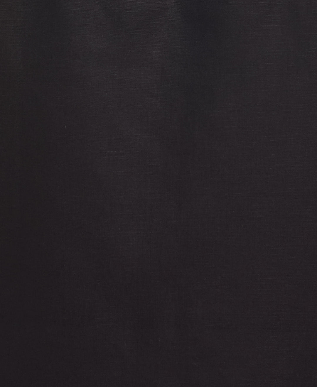 Linen Blend Embroidered Panel Shirt (Jet Black) 