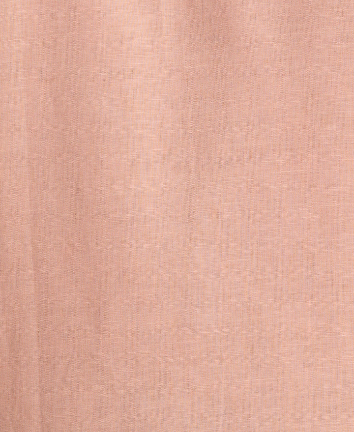 Linen Blend Embroidered Panel Shirt (Misty Rose) 