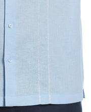 Linen Blend Embroidered Panel Shirt (Clear Sky) 