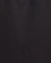 Linen Blend Embroidered Panel Shirt (Jet Black) 