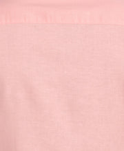 Linen Blend Embroidered Panel Shirt (Candlelight Peach) 