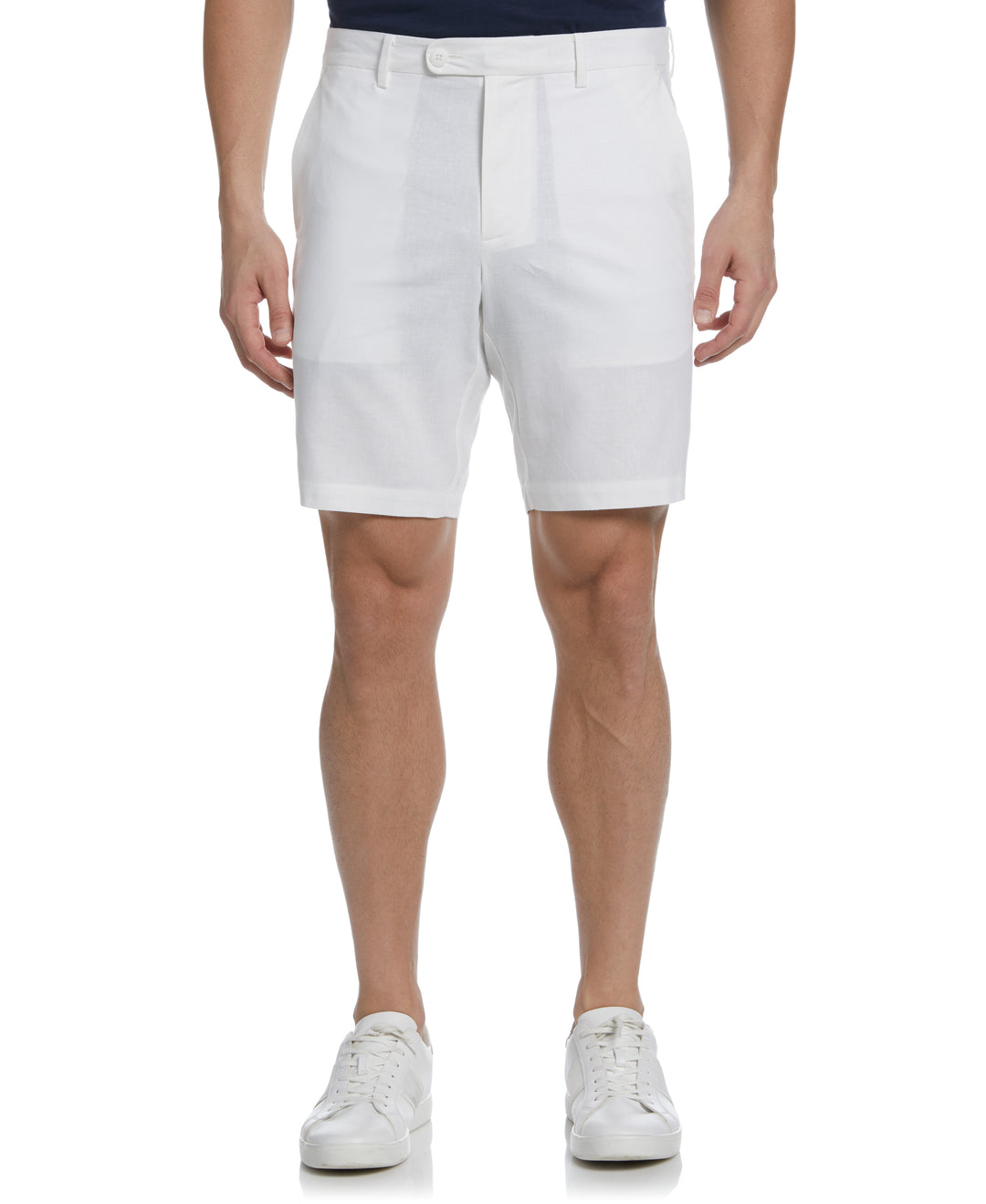 9" Linen Blend Short (Brilliant White) 