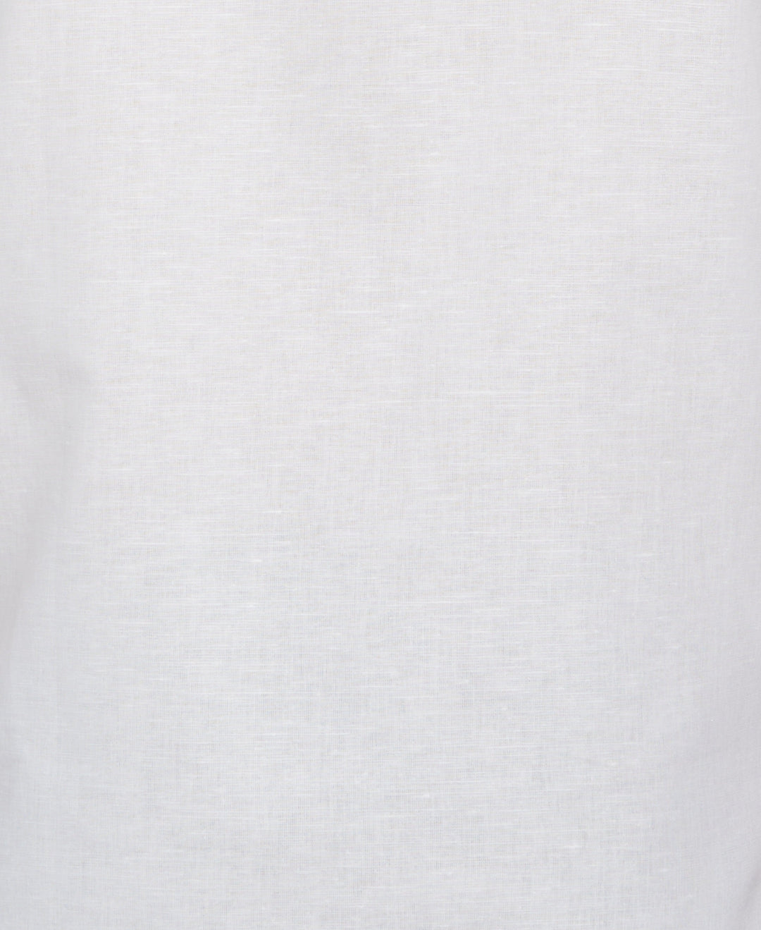 Linen Blend Geo Embroidered Panel Shirt (Brilliant White) 