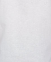 Linen Blend Geo Embroidered Panel Shirt (Brilliant White) 