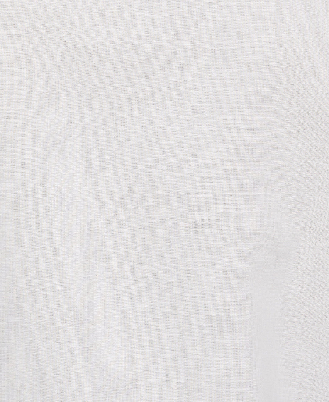 Linen Blend Guayabera Shirt with Geo Embroidered Panels (Brilliant White) 