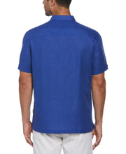 Linen Blend L-Shape Yarn Dye Shirt (Deep Ultramarine) 