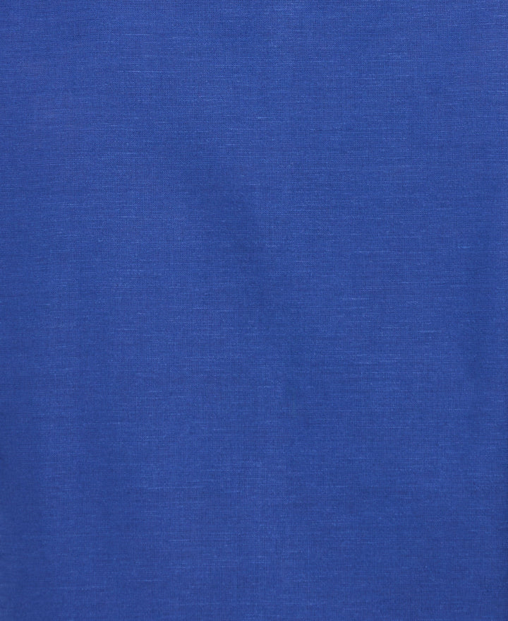 Linen Blend L-Shape Yarn Dye Shirt (Deep Ultramarine) 