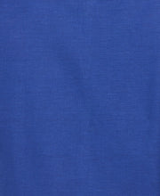 Linen Blend L-Shape Yarn Dye Shirt (Deep Ultramarine) 